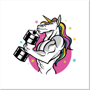 Muscular Unicorn Posters and Art